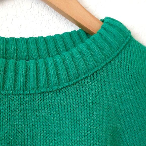 Vintage Jamknits Green Sweater Three Quarter Sleeves Acrylic - Picture 4 of 5